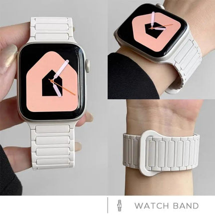 Xdfind Magnetic Three-Bead Silicone Band for Apple Watch
