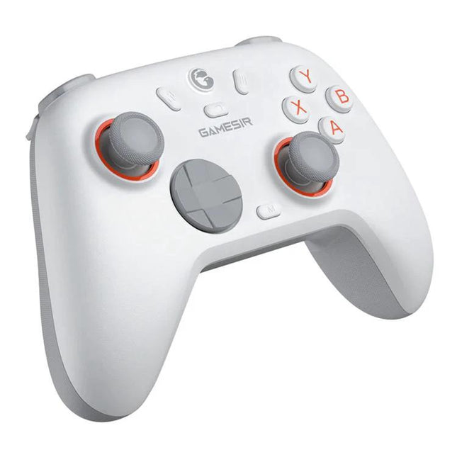 GameSir Controller for Everyday Gaming on PC and Mobile white Bluetooth controller with dual analog sticks and D-pad