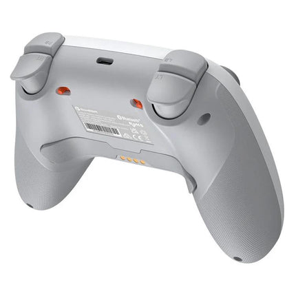 GameSir Controller for Everyday Gaming on PC and Mobile - gray rear view showing triggers, textured grips, and Bluetooth/wired connectivity options