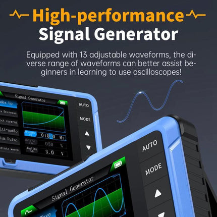 FNIRSI DSO510 Handheld Oscilloscope for Signal Measurement portable high-performance signal generator with waveform display for technicians and hobbyists