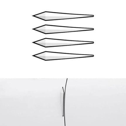 Protective PVC Strips for Car Door Edges, 4-Piece Set - clear PVC edge protectors shown applied to car door to prevent scratches