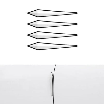 Protective PVC Strips for Car Door Edges, 4-Piece Set