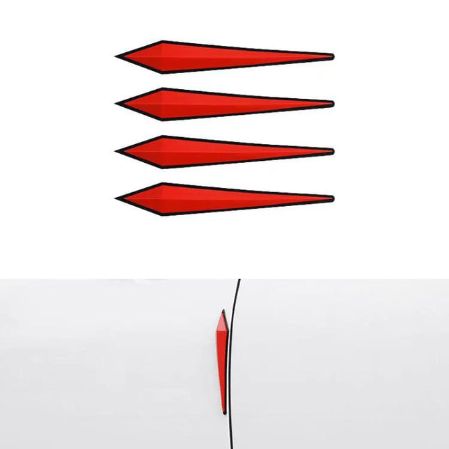 Protective PVC Strips for Car Door Edges, 4-Piece Set
