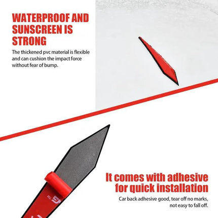 Protective PVC Strips for Car Door Edges, 4-Piece Set