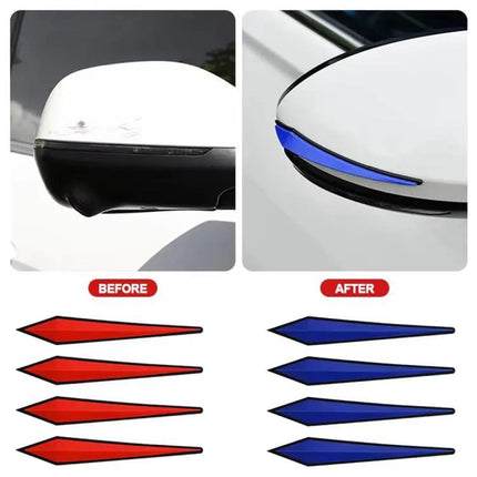 Protective PVC Strips for Car Door Edges, 4-Piece Set