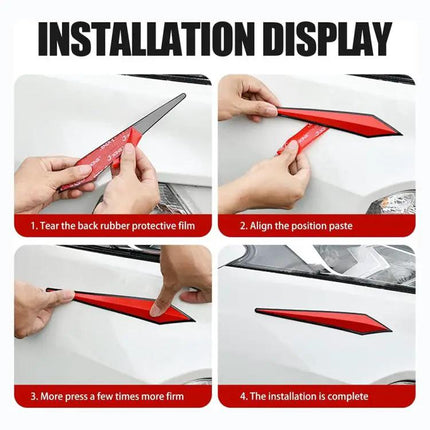 Protective PVC Strips for Car Door Edges, 4-Piece Set