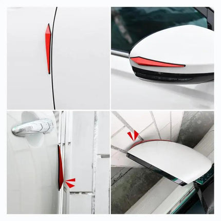 Protective PVC Strips for Car Door Edges, 4-Piece Set