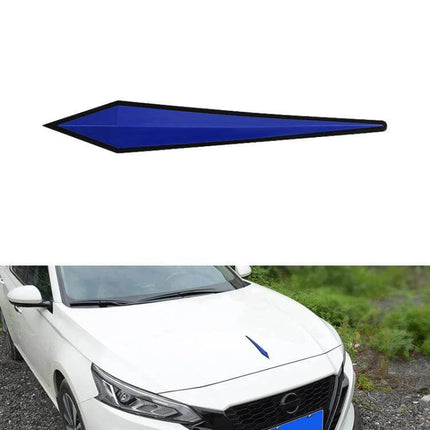 Protective PVC Car Door Anti-Collision Strip, 23.5x3.5cm Size - blue PVC edge guard protecting car door and hood from scratches
