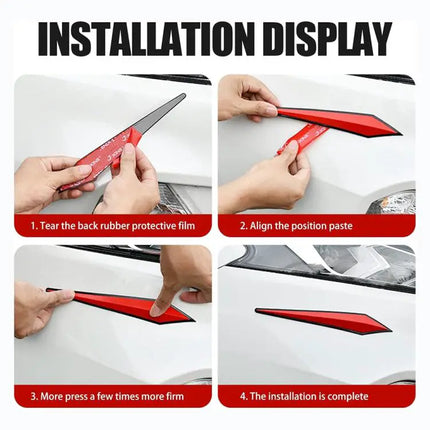 Protective PVC Car Door Anti-Collision Strip, 23.5x3.5cm Size