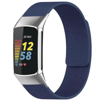 Xdfind Litchi Magnetic Silicone Band For Fitbit Charge 5/6