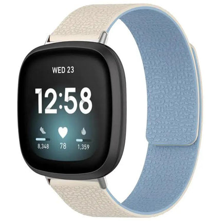 Xdfind Litchi Magnetic Silicone Band For Fitbit Charge 5/6