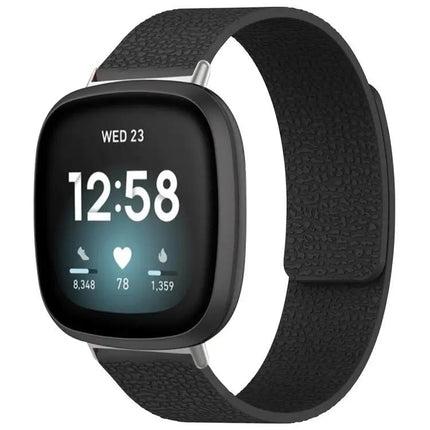 Xdfind Litchi Magnetic Silicone Band For Fitbit Charge 5/6