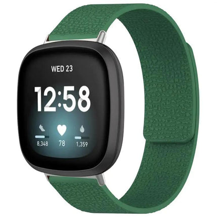 Xdfind Litchi Magnetic Silicone Band For Fitbit Charge 5/6