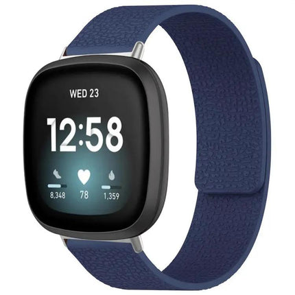 Xdfind Litchi Magnetic Silicone Band For Fitbit Charge 5/6