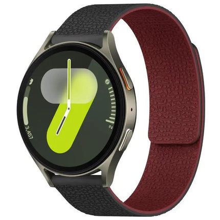 XDfind Litchi Magnetic Silicone Watch Band For Samsung
