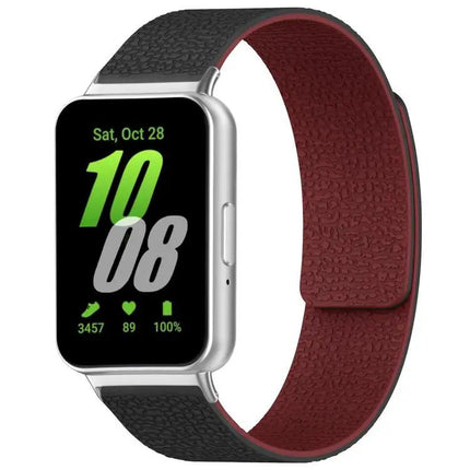 XDfind Litchi Magnetic Silicone Watch Band For Samsung