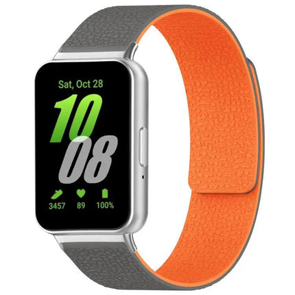XDfind Litchi Magnetic Silicone Watch Band For Samsung
