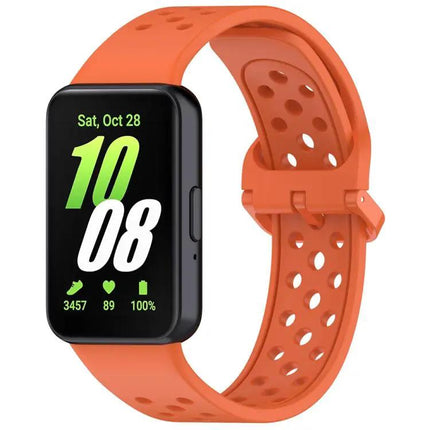 Colorful Breathable Silicone Band Buckle For Galaxy Fit3