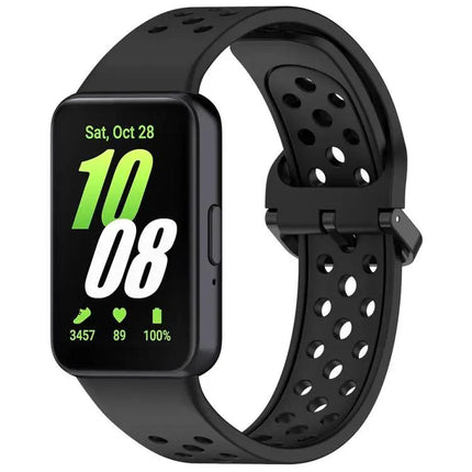 Colorful Breathable Silicone Band Buckle For Galaxy Fit3