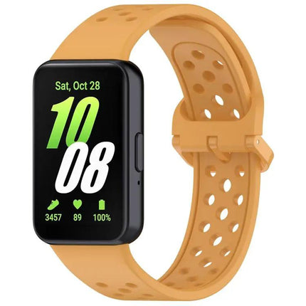 Colorful Breathable Silicone Band Buckle For Galaxy Fit3