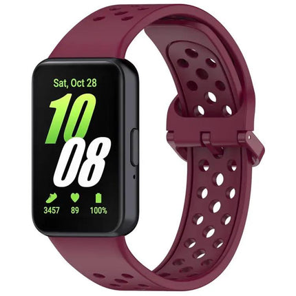 Colorful Breathable Silicone Band Buckle For Galaxy Fit3