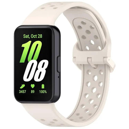 Colorful Breathable Silicone Band Buckle For Galaxy Fit3