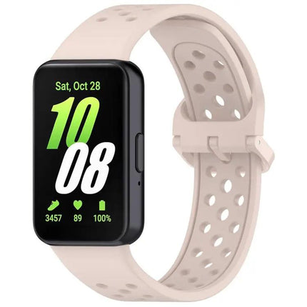 Colorful Breathable Silicone Band Buckle For Galaxy Fit3