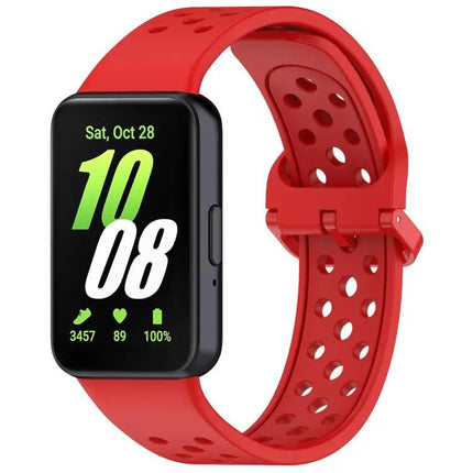 Colorful Breathable Silicone Band Buckle For Galaxy Fit3