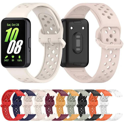 Colorful Breathable Silicone Band Buckle For Galaxy Fit3