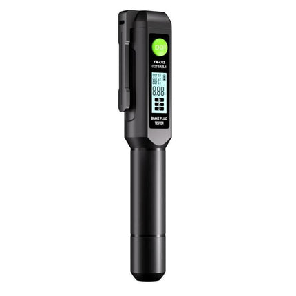 A Simple Tool for Checking Brake Fluid in Vehicle Maintenance – compact brake fluid tester pen with metal probe and LCD for routine vehicle checks