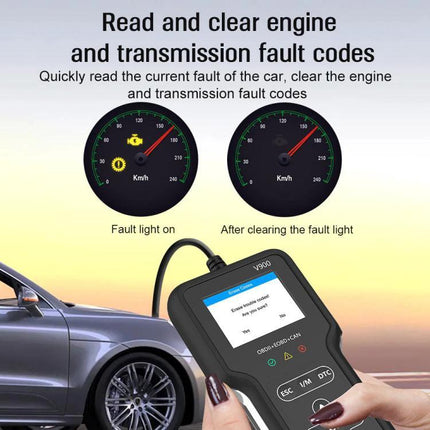 Compact Scanner for Routine Car Checks During Daily Drives - handheld OBD2 device reading and clearing engine and transmission fault codes