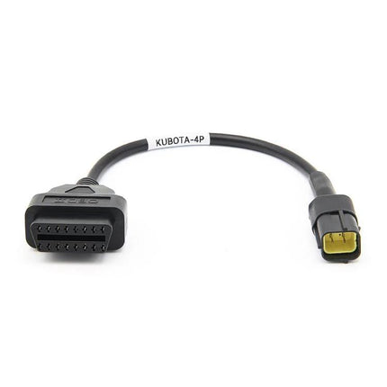 Adapter Cable for Everyday Kubota Farm Equipment Checks — Kubota Diagmaster 4 compatible OBD connector cable for routine tractor diagnostics