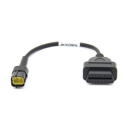 Adapter Cable for Everyday Kubota Farm Equipment Checks connecting Kubota Diagmaster 4 to tractors for quick diagnostic scans