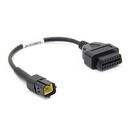 Adapter Cable for Everyday Kubota Farm Equipment Checks - black diagnostic adapter cable for Kubota Diagmaster 4