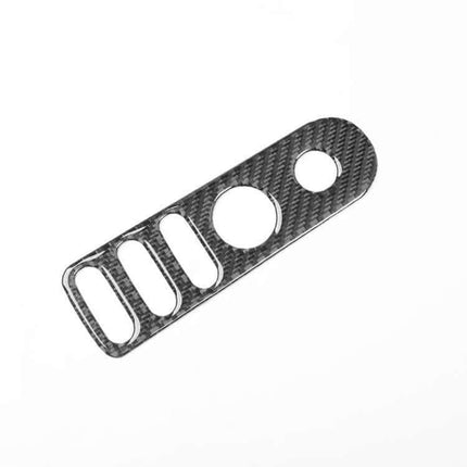 Carbon Fiber Rear Mirror Switch Frame Sticker for Seat Leon - carbon fiber weave trim protecting rear mirror switch area