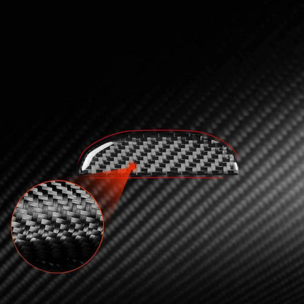 Carbon Fiber Car Seat Storage Box Handle Decorative Sticker for SEAT Leon 2005–2012, glossy carbon fiber texture protective cover