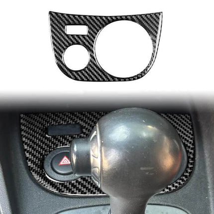 Carbon Fiber Water Cup Panel Sticker for SEAT Left Driver - textured carbon fiber veneer cup panel overlay for SEAT Leon 2005-2012, self-adhesive