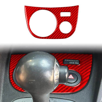Carbon Fiber Water Cup Panel Sticker for SEAT Left Driver - red carbon fiber veneer cup panel cover for 2005-2012 SEAT Leon driver side