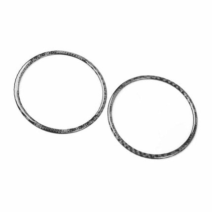 Carbon Fiber Car Air Outlet Decorative Sticker Left And Right - carbon fiber ring trims for SEAT Leon vents 2005-2012, left and right
