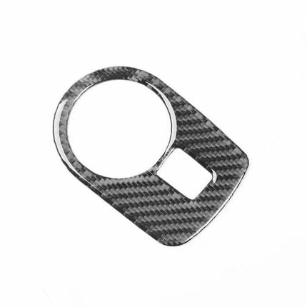 Carbon Fiber Headlight Switch Panel Sticker for SEAT Leon textured carbon fiber finish self-adhesive protective trim