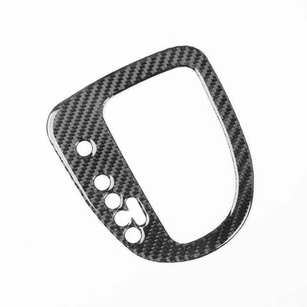 Carbon Fiber Gear Position Panel Decorative Sticker For Seat Leon Left Driver - carbon fiber trim overlay for gear panel, left driver side, textured protective finish
