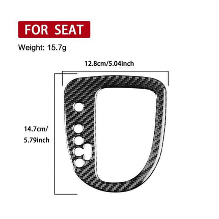 Carbon Fiber Gear Position Panel Decorative Sticker For Seat Leon Left Driver - carbon fiber left driver gear panel sticker with measurements