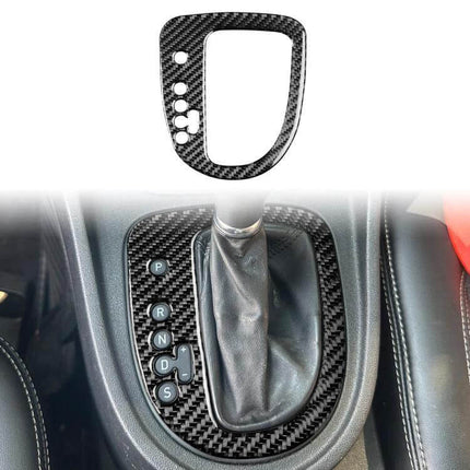 Carbon Fiber Gear Position Panel Decorative Sticker For Seat Leon Left Driver - carbon fiber trim protecting gear panel, low-profile textured finish