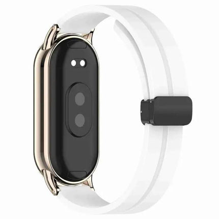 Xdfind 12mm Silicone Watch Band With Folding Buckle