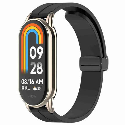 Xdfind 12mm Silicone Watch Band With Folding Buckle