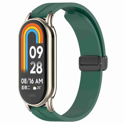 Xdfind 12mm Silicone Watch Band With Folding Buckle