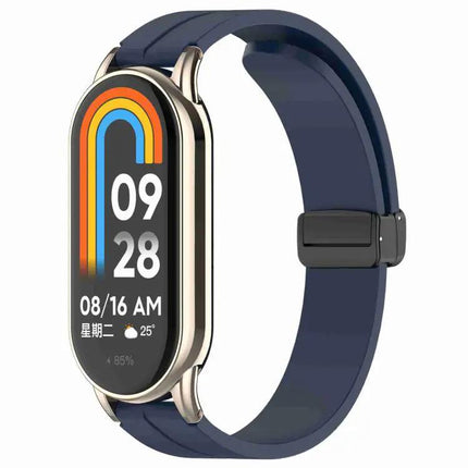 Xdfind 12mm Silicone Watch Band With Folding Buckle
