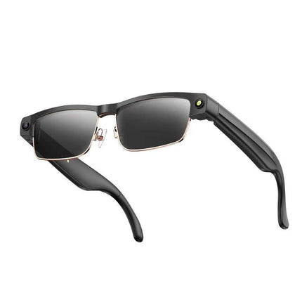 Versatile Smart Glasses for Daily Memories and Outings with 8MP anti-shake camera, hands-free photo/video and translation features