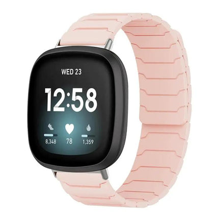 XDfind Magnetic Silicone Watch Band for Fitbit Versa 4/3