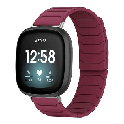 XDfind Magnetic Silicone Watch Band for Fitbit Versa 4/3